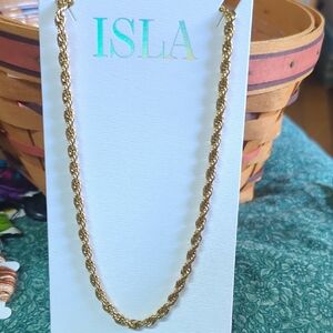 ISLA twisted gold necklace